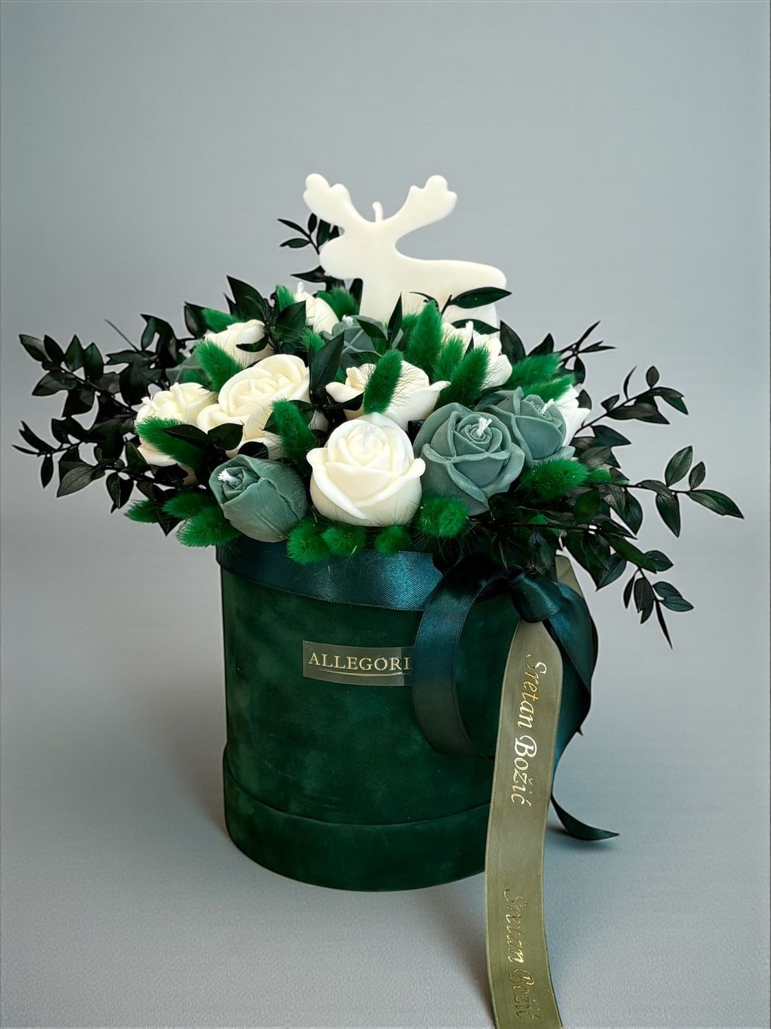 FLOWER BOX - VELVET GREEN
