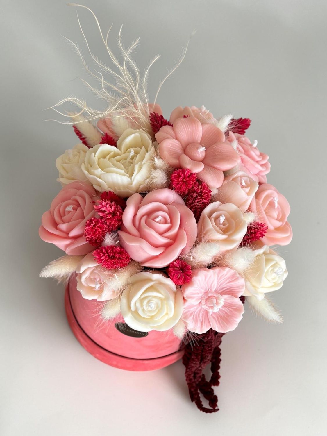 FLOWER BOX M - VELVET PINK