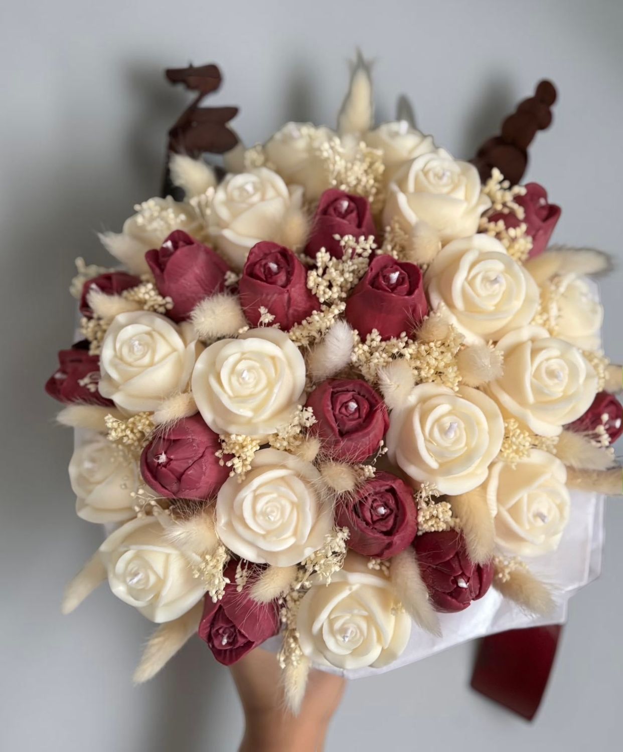 FLOWER BOX XL - BURGUNDY