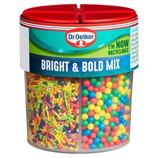 Dr Oetker Bright &amp; Bold Sprinkles Mix 109G
