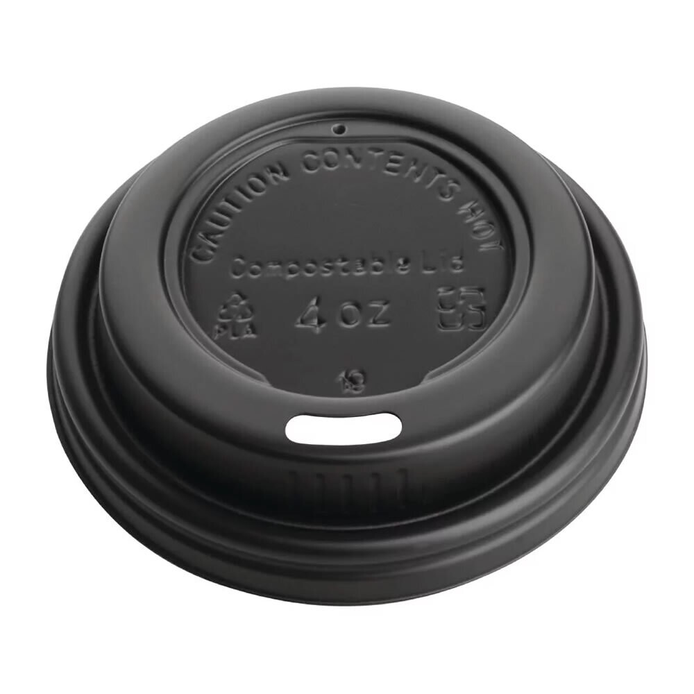Fiesta Recyclable Coffee Cup Lids Black 225ml / 8oz (Pack of 50)