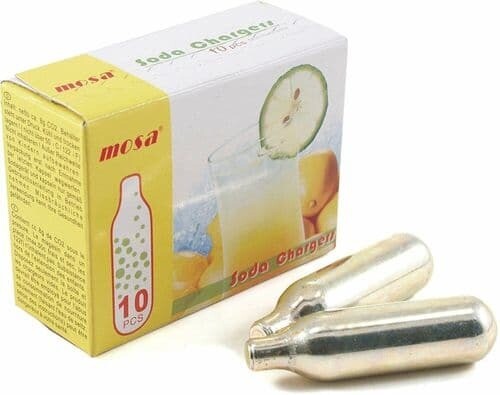 10 Mosa 8g CO2 Cartridges Pack