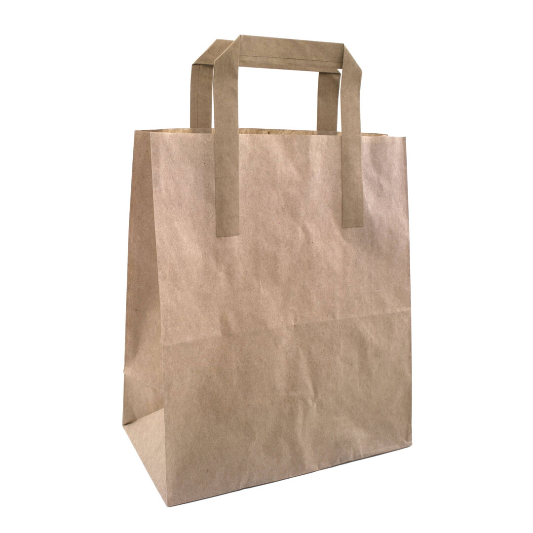 Medium (9×10″) Kraft SOS Paper Bag | Compostable | Qty: 250