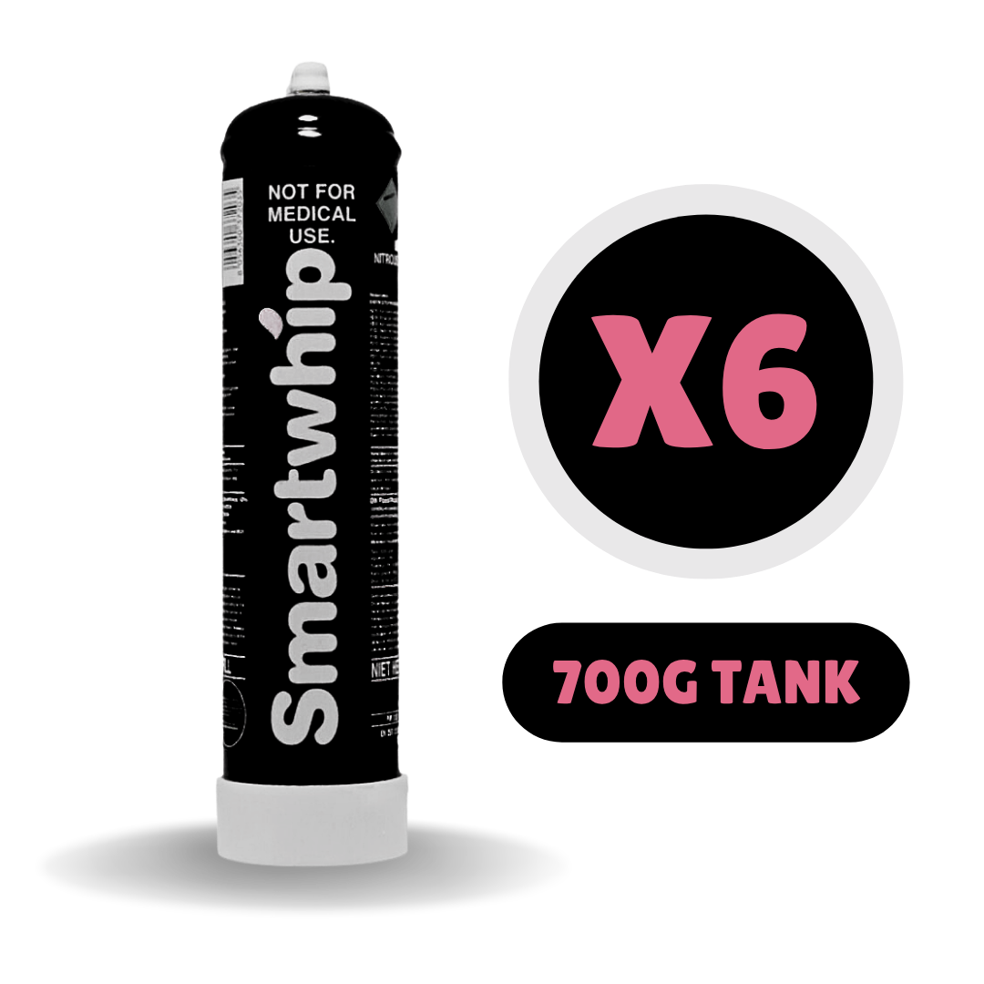 6 Smartwhip Tanks - 700g Black Edition