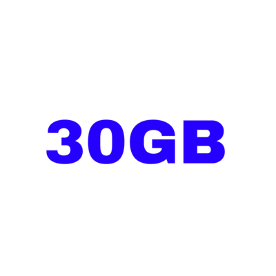 30GB for 30days