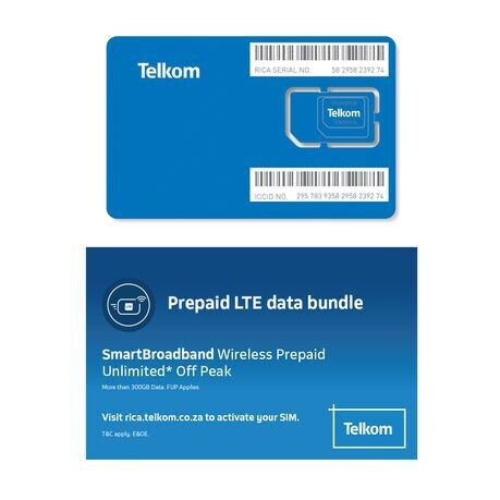 Telkom LTE Prepaid Unlimited Off-Peak Hours SIM Only