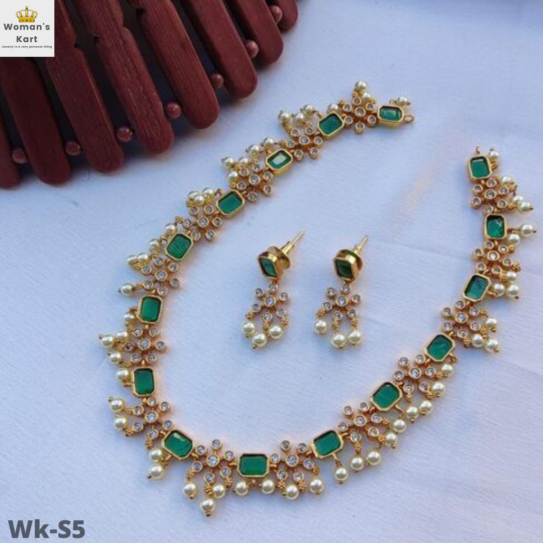 Jewellery set for a wedding (Gold Plated)