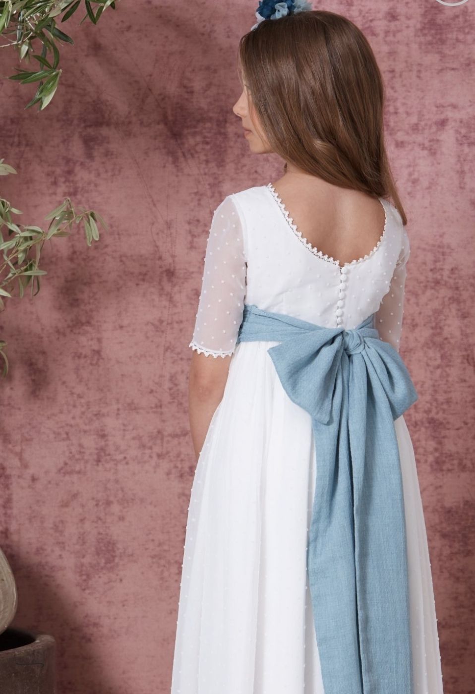 Vestido de Comunion Grace Flor de C