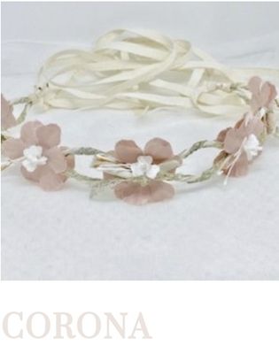 Corona flores comunión