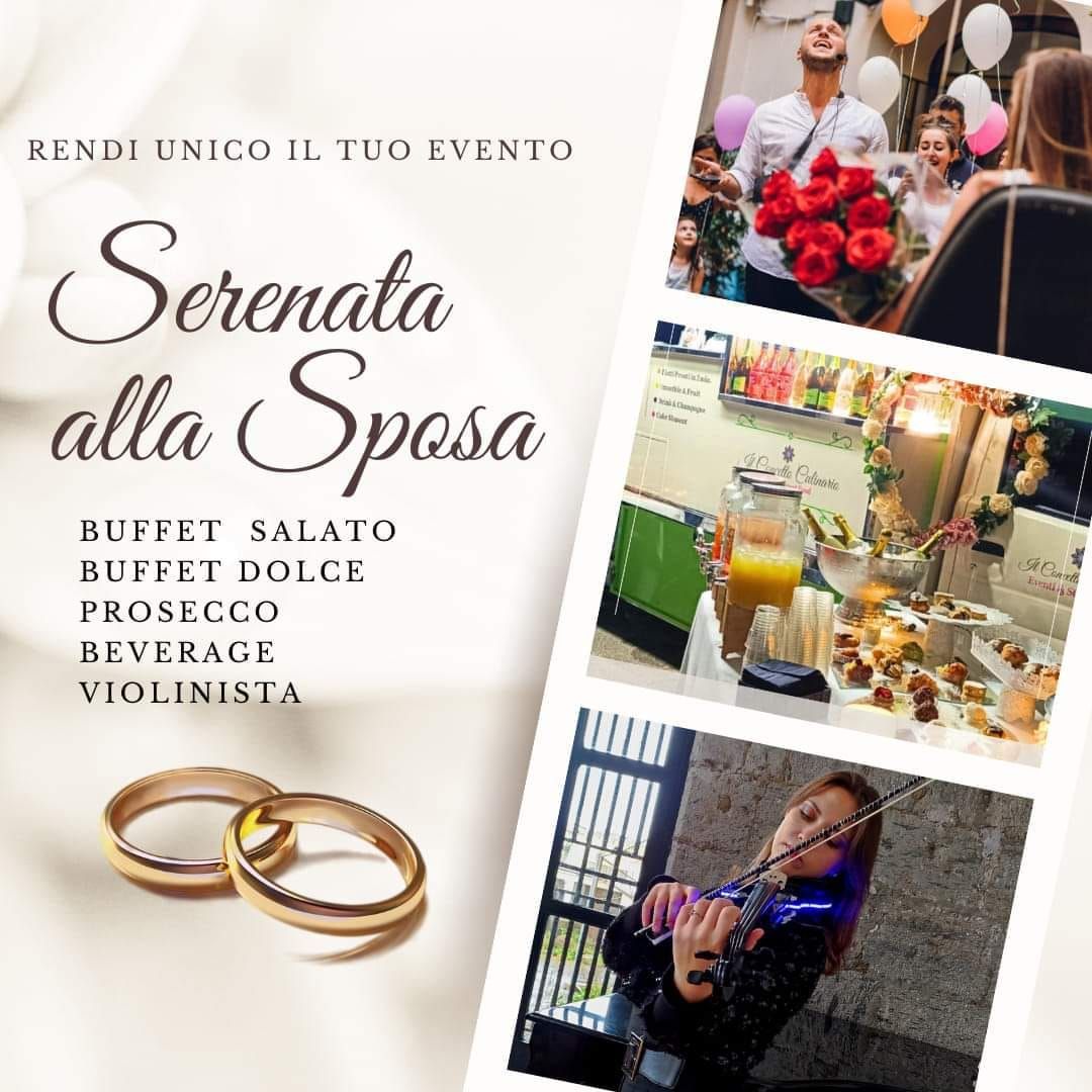 Serenata Sposa con Buffet e Spettacolo Fontane