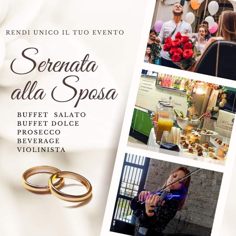 Serenata Sposa con Buffet e Spettacolo Fontane