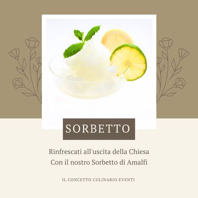 Sorbetto di Amalfi dopo il Si