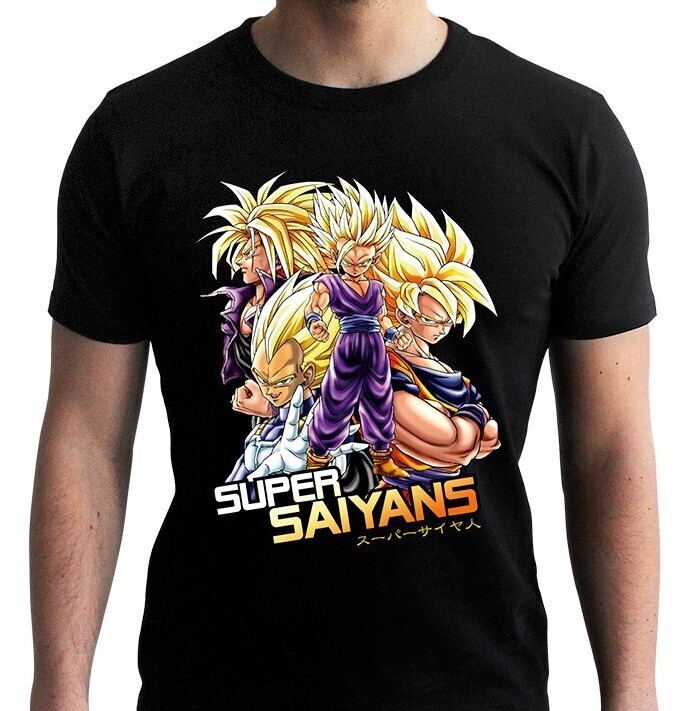 DRAGON BALL - T-Shirt DBZ/Saiyan Homme Black