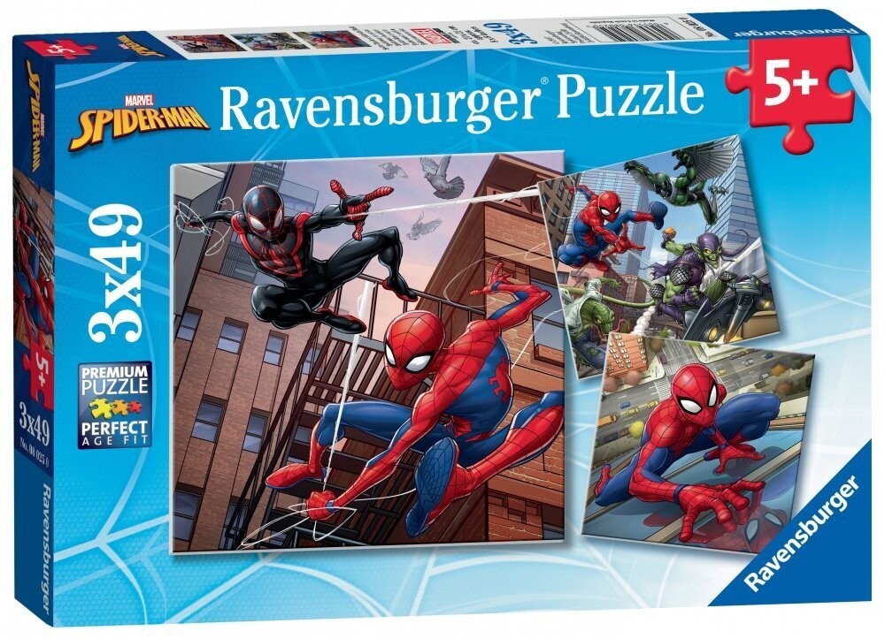 SPIDER-MAN - En action - 3 Puzzle 49P