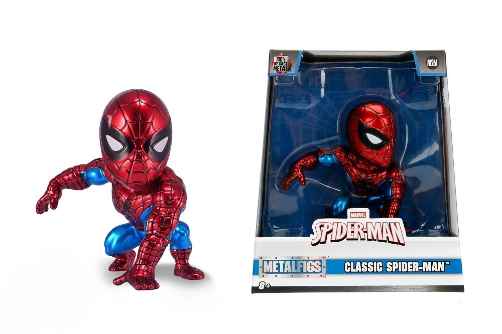 Marvel 4" Classic Spiderman - Figurine métal -10cm