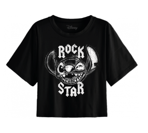 LILO ET STITCH - Rock Star - T-shirt Femme