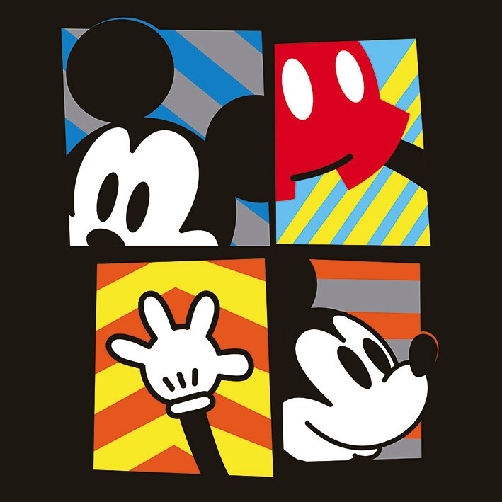 DISNEY - Canvas 40X40 '18mm' - Mickey Mouse Framed