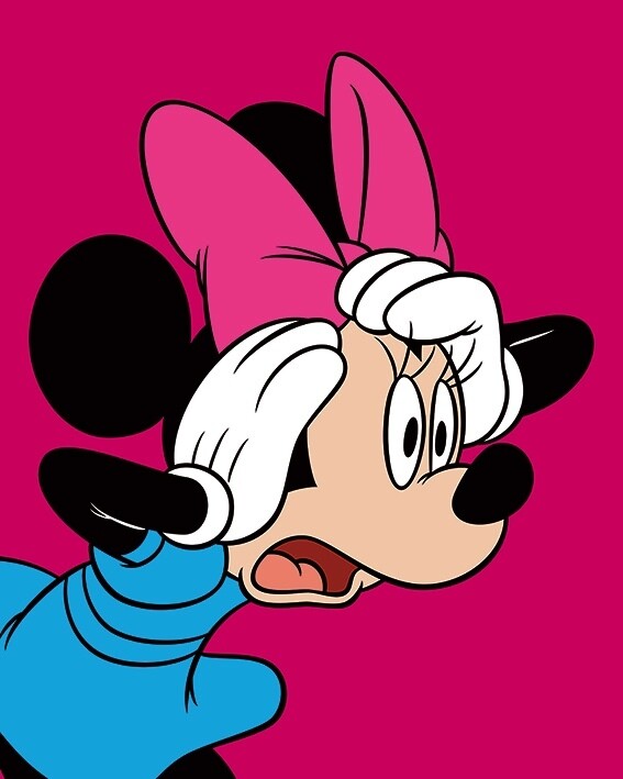 DISNEY - Canvas 40X50 '18mm' - Minnie Mouse Shocked