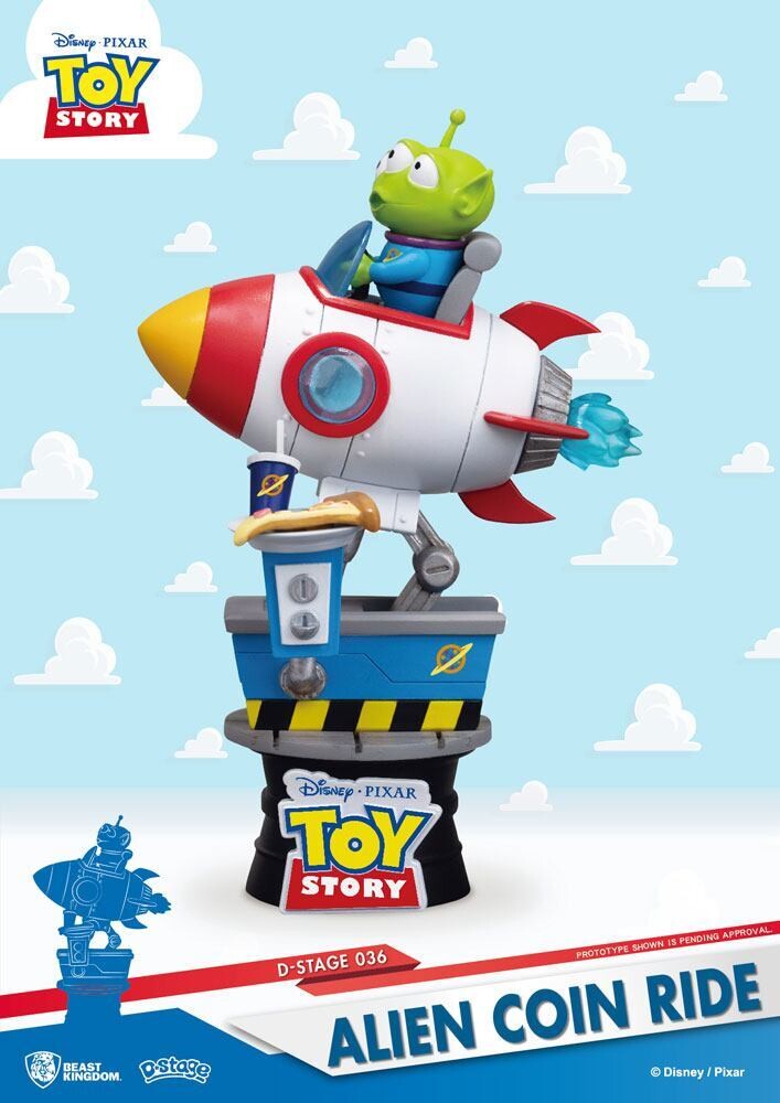 TOY STORY - Alien Coin Ride Diorama - 15cm