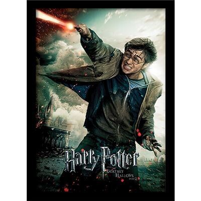 HARRY POTTER -Reliques Mort Part 2 "Wand" -Impression encadrée 30x40cm
