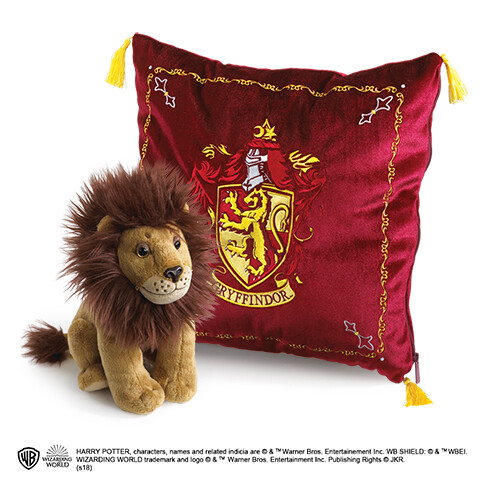 HARRY POTTER - Peluche & coussin 34x34 - Gryffondor