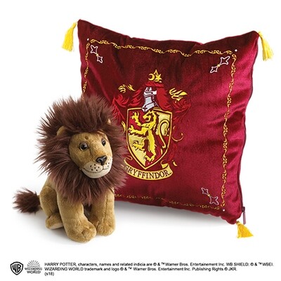 HARRY POTTER - Peluche & coussin 34x34 - Gryffondor