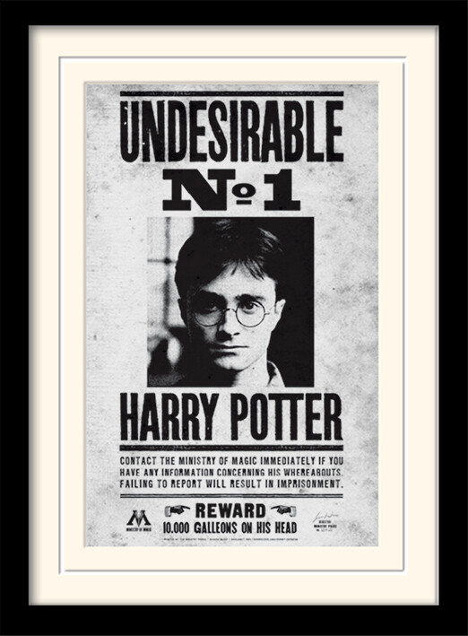 HARRY POTTER - Undesirable No1 - Impression encadrée 30x40