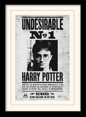 HARRY POTTER - Undesirable No1 - Impression encadrée 30x40