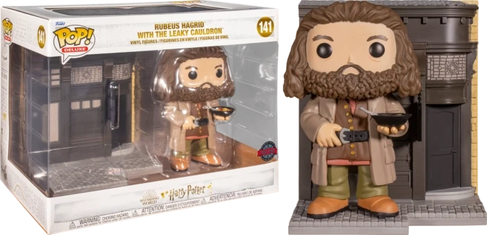 HARRY POTTER - POP Deluxe N° 141 - Hagrid avec Le Chaudron Baveur S.E.