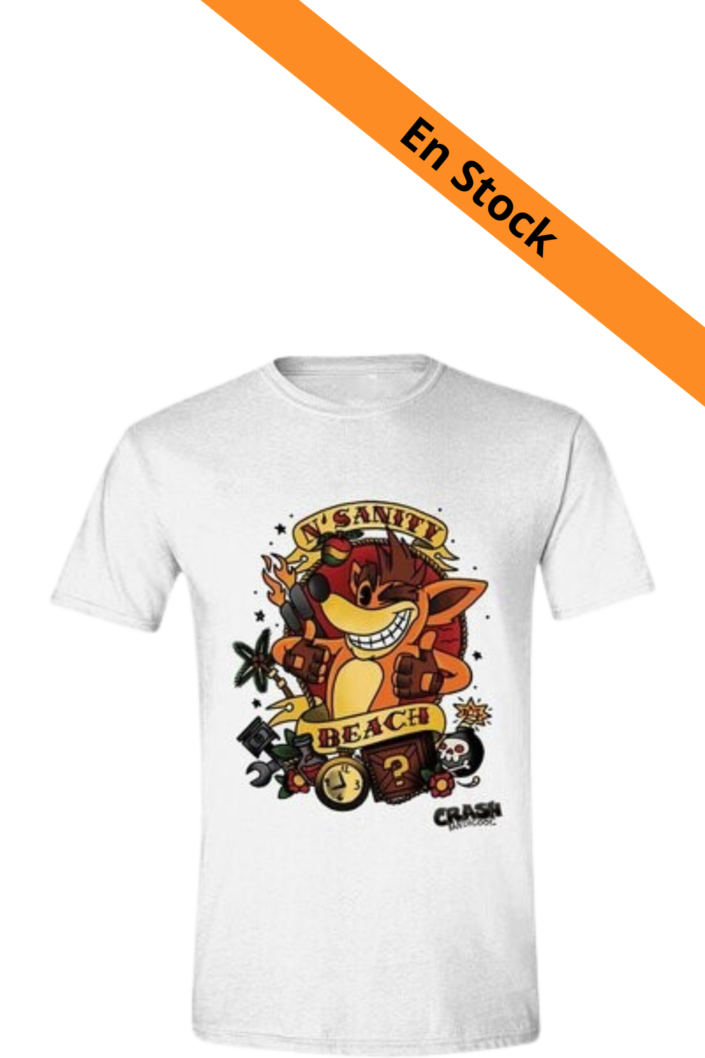 CRASH TEAM RACING - T-Shirt - Crash N'Sanity Beach