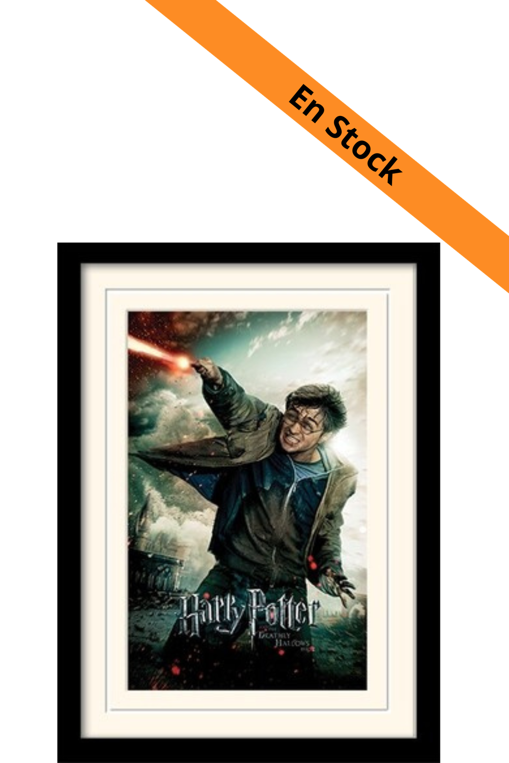 HARRY POTTER - Deathly Hallows Wand - Impression encadrée 30x40