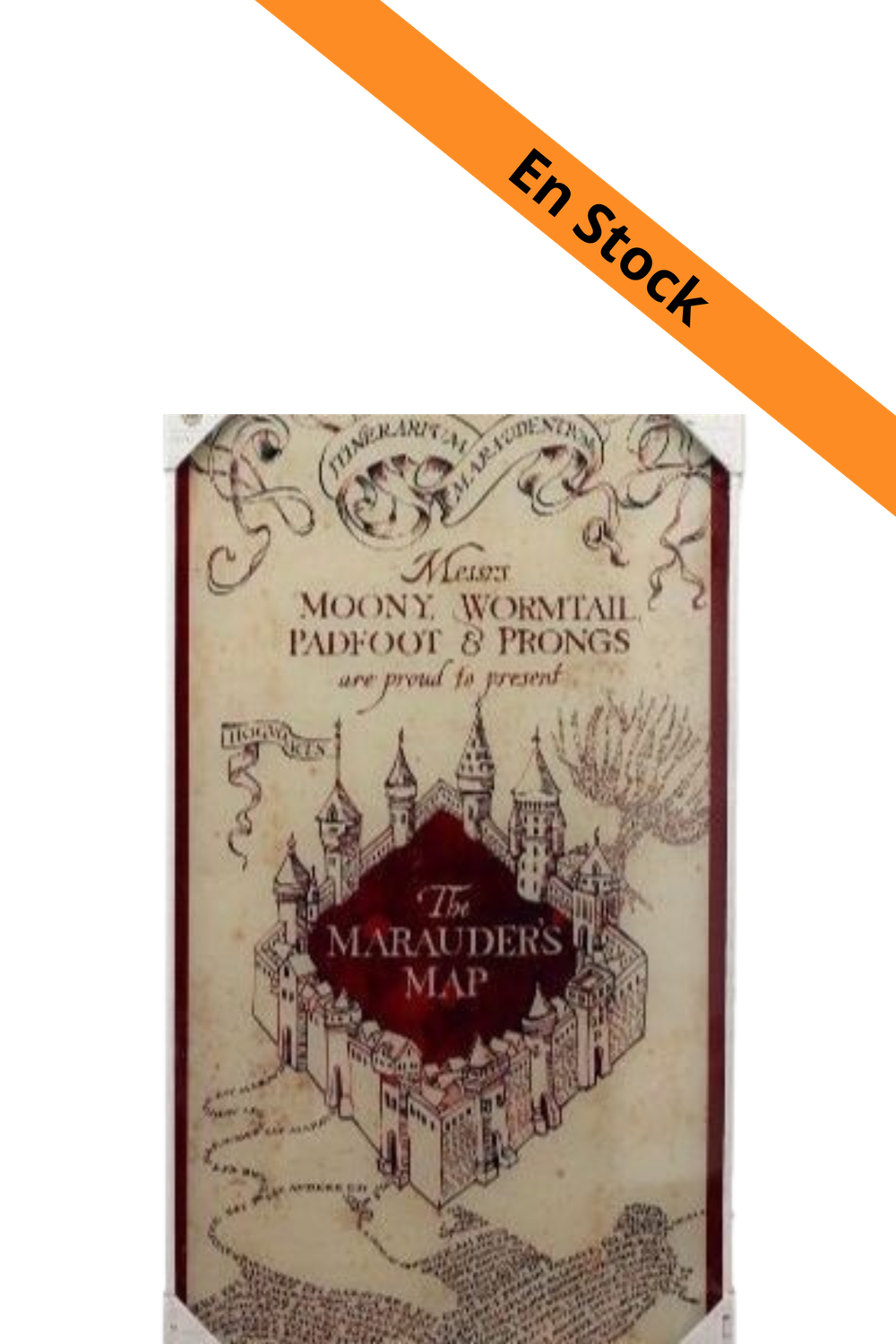 HARRY POTTER - Impression en Verre - Marauder's Map - 30X60 cm
