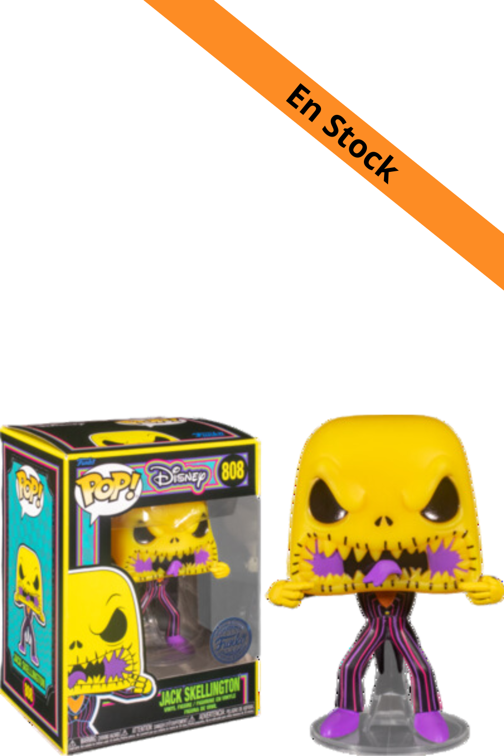 NIGHTMARE BEFORE CHRISTMAS - POP N° 808 - Scary Face Jack BLKLT