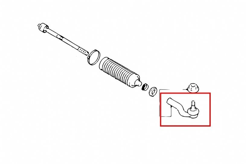 Front Suspension Inner Track Tie Rod Ends (Pair) For Ford Focus MK2 2004-2011 – Karlmann ATR5063