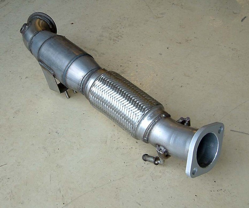Mongoose 3" Stainless Downpipe/Sports Cat Mk3 Focus RS