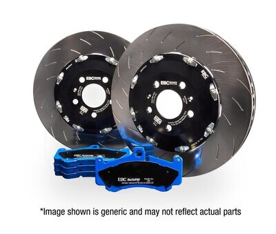 EBC Floating, Two Piece Discs and Bluestuff Pads Mk3 Focus RS FRONT