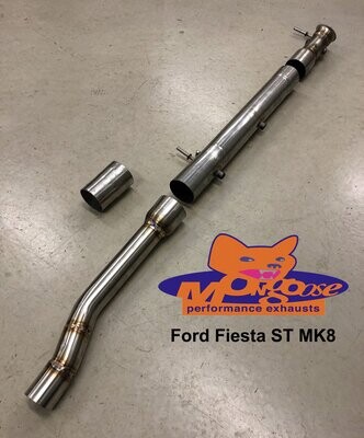 Ford Fiesta Mk8 ST200 Mongoose GPF Delete Pipe With Adaptors