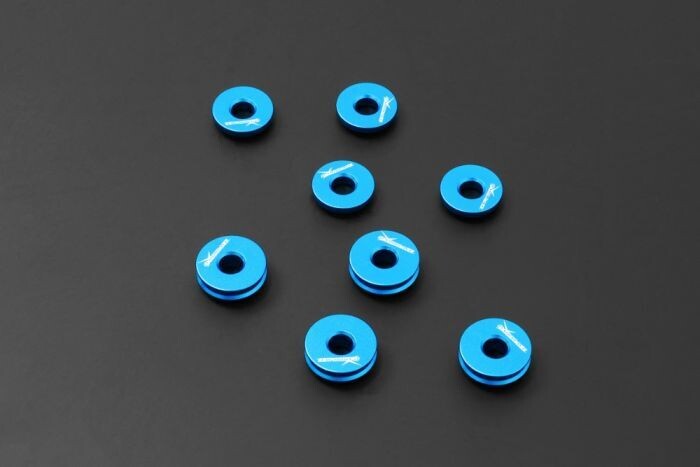 TOYOTA YARIS GR HARDRACE SHIFTER ASSEMBLY MOUNTING BUSHING SOLID ALUMINUM 8 PCS/SET