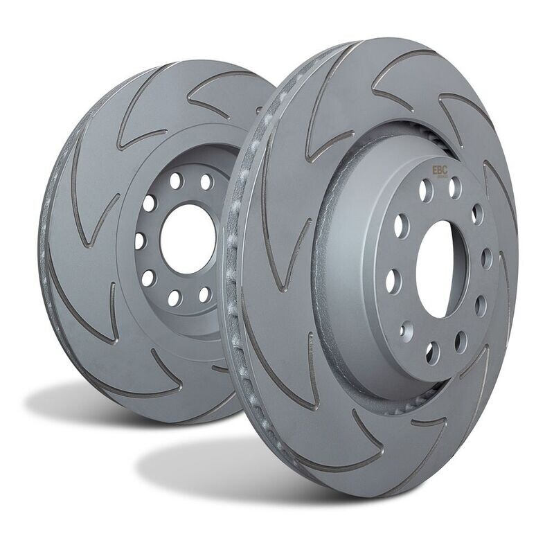 EBC Hook Grooved Discs and Pads Set Mk4 Focus ST 2.3
 Ecoboost and 2.0 Ecoblue D ​REAR
CHOICE OF PADS
