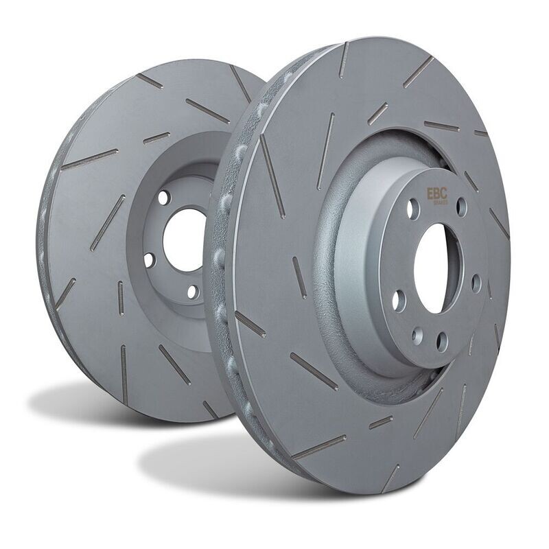 Ford Fiesta Mk7 ST180 EBC Fine Slotted Discs FRONT (278mm)