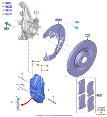 Genuine Ford Mk4 ST Track Pack Brake Kit