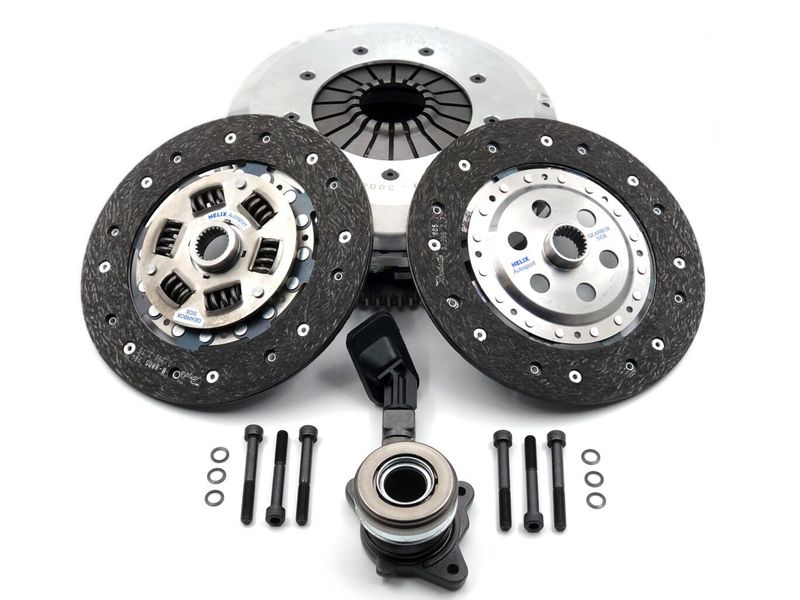 Helix Ford Focus RS MK3 2.3T Organic Clutch Twin Plate Kit Including Flywheel