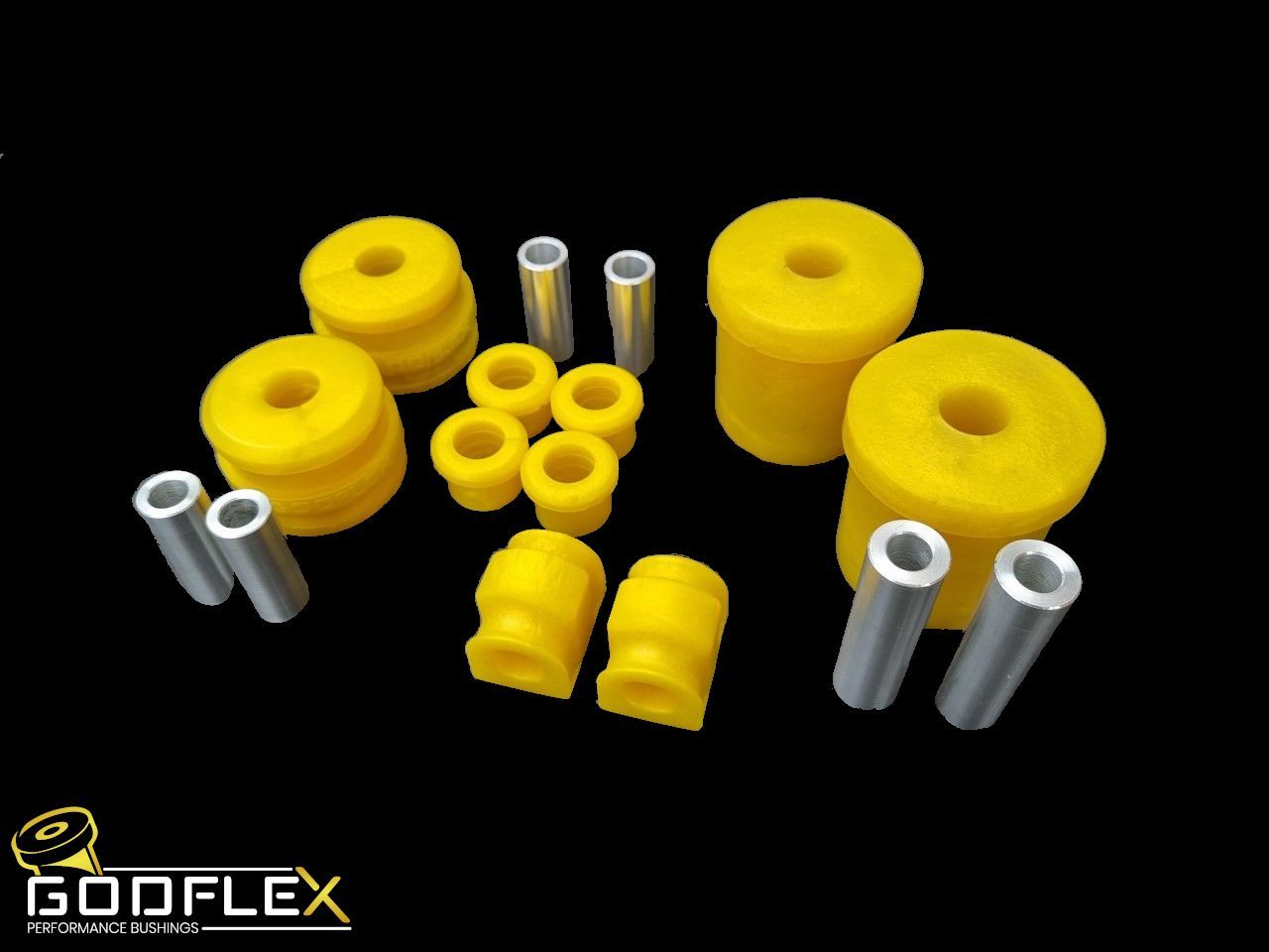 Godflex Ford Fiesta Mk7 ST (2008-2017) Front Suspension Arms, Rear Beam & Anti Roll Bar Bushes