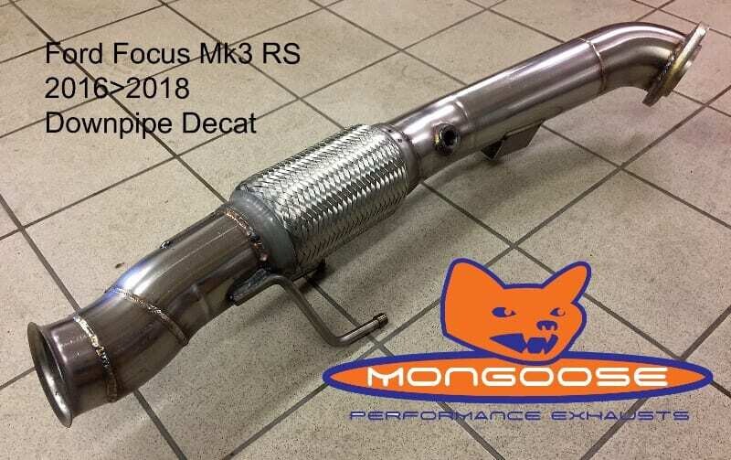Mongoose 3 Mongoose 3" Stainless Downpipe/De Cat Mk3 Focus RS