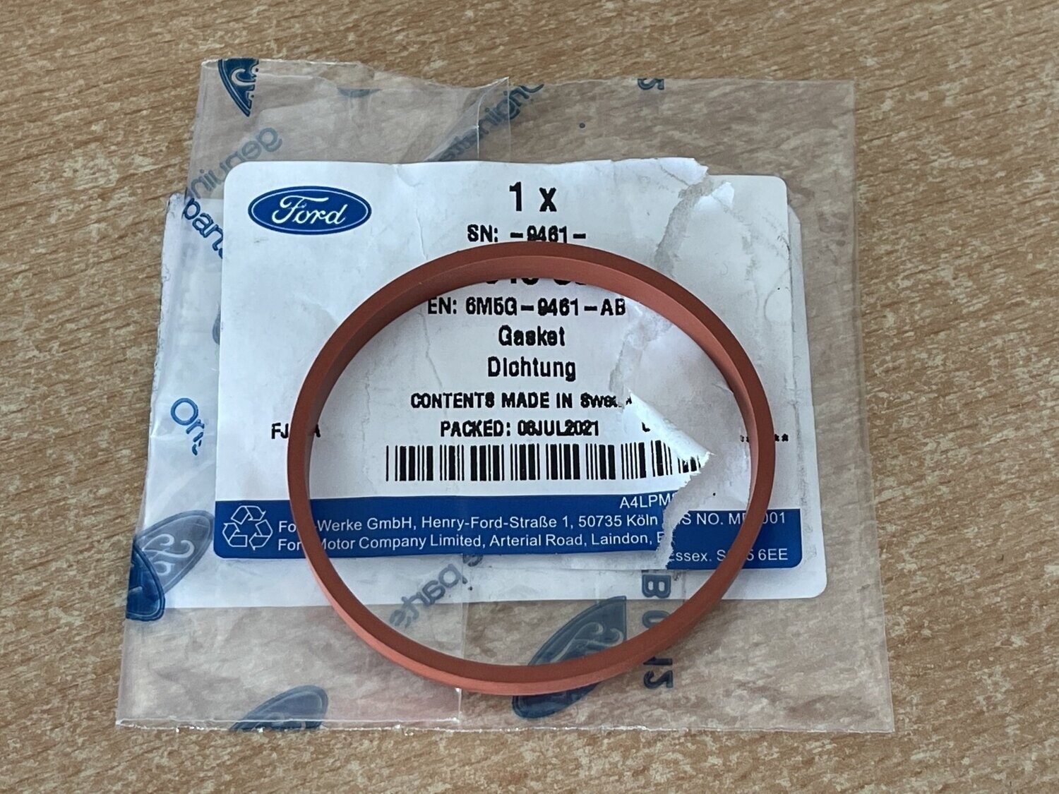 Genuine Ford Plenum to Intake Manifold Genuine Ford Plenum to Intake Manifold "O" Rings Set Focus ST225 and Mk2 RS