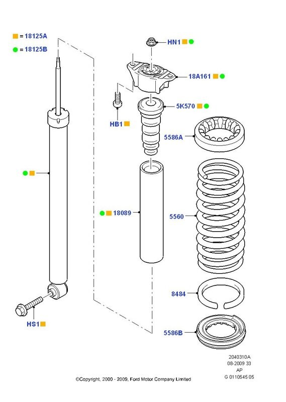Genuine Ford Rear Damper Bottom Mount Bolt Mk2 RS and ST225 (1 Bolt)