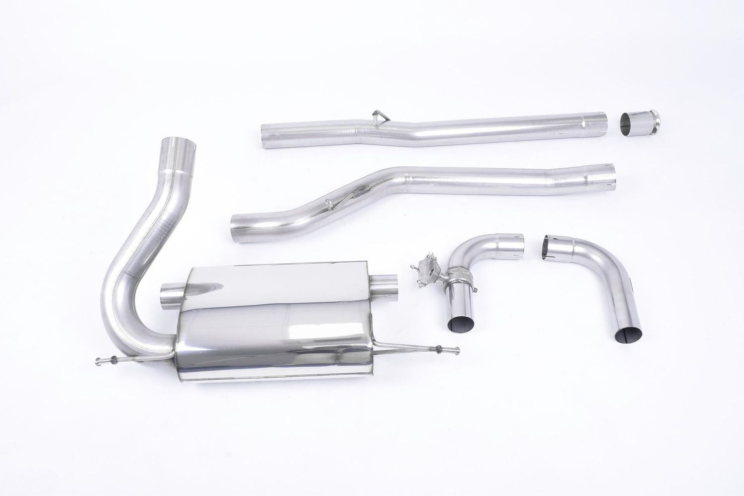 Milltek Ford Focus MK3 RS - Non-Resonated (Louder) Cat-Back Exhaust System with Carbon Jet-115 Trims