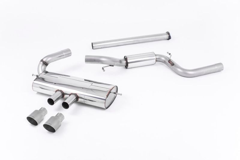 Milltek Ford Focus MK3 ST 5 door Hatchback - Part Resonated Cat-Back Exhaust System with Titanium Tips