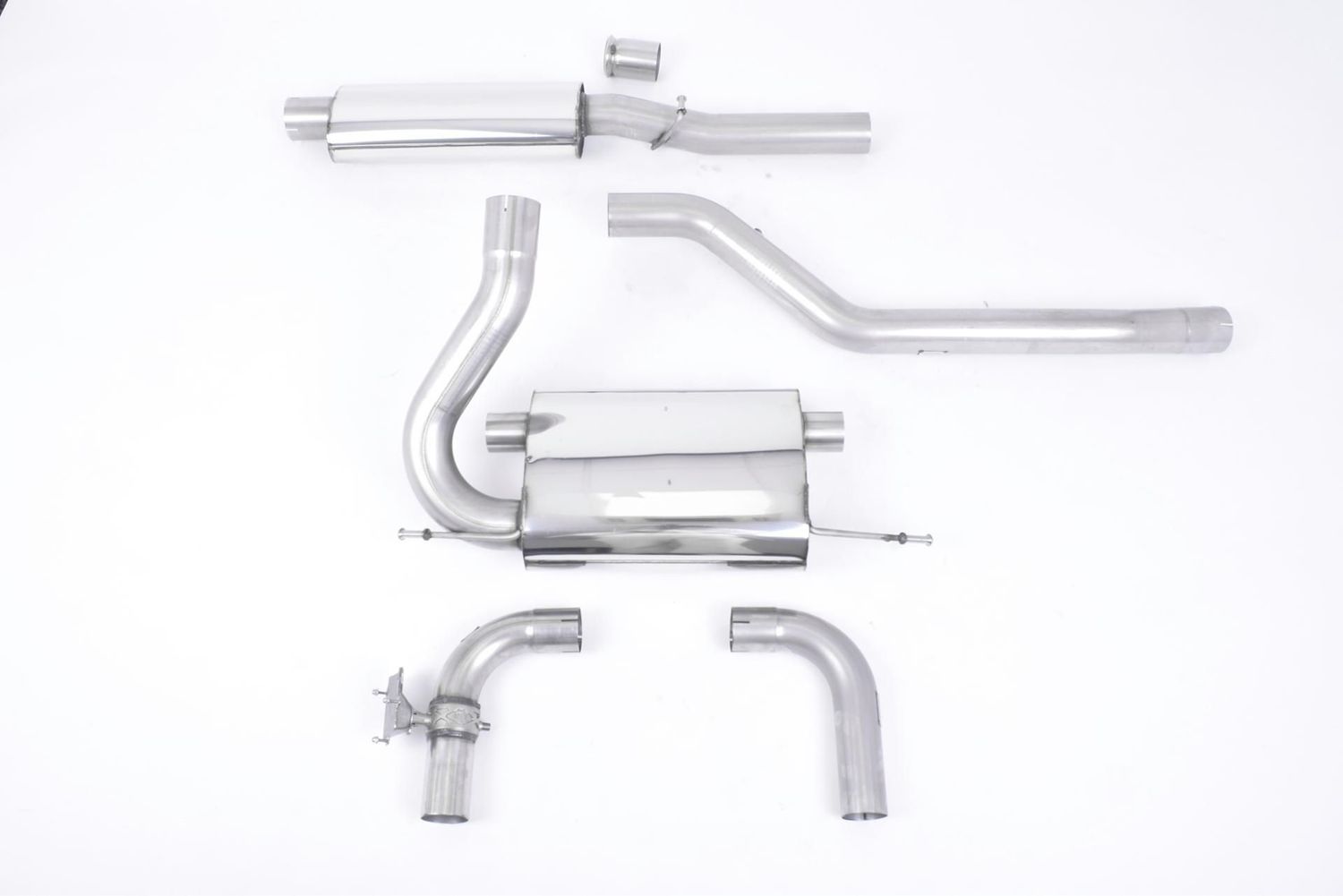 Milltek Ford Focus MK3 RS - Resonated (Quieter) Cat-Back Exhaust System with Carbon Jet-115 Trims
