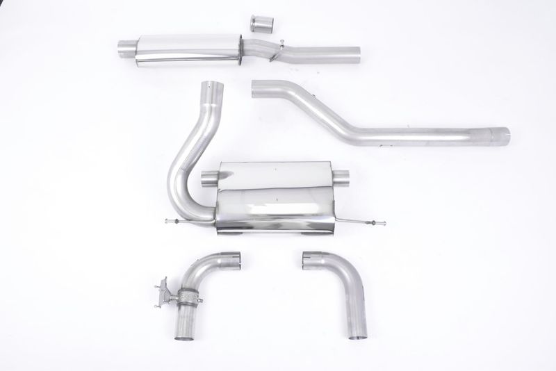 Milltek Ford Focus MK3 RS - Resonated (Quieter) Cat-Back Exhaust System with Carbon Jet-115 Trims